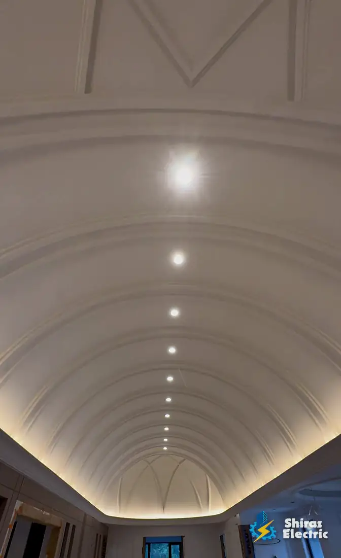 Vaulted ceiling downlights